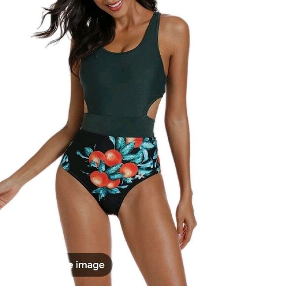 MOLYBELL One Piece Swimsuits for Women High Waisted Bathing Suit Monokini Floral - Picture 1 of 10